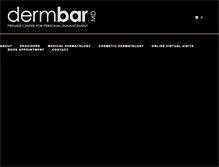 Tablet Screenshot of dermbarmd.com